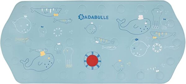 Badabulle – XXL Baby Bath Mat | Temperature Display, Non Slip, Anti Mould Buildup, Newborn Shower | Bath Tub, Shower Mat, Infant Bathing Accessory | Multicolor