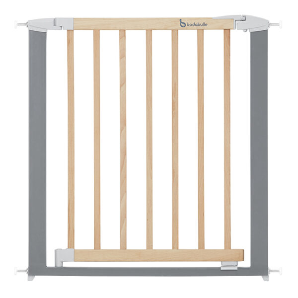 BADABULLE Safe & Lock Wood Metal Safety Gate – For opening from 73 to 81.5 cm