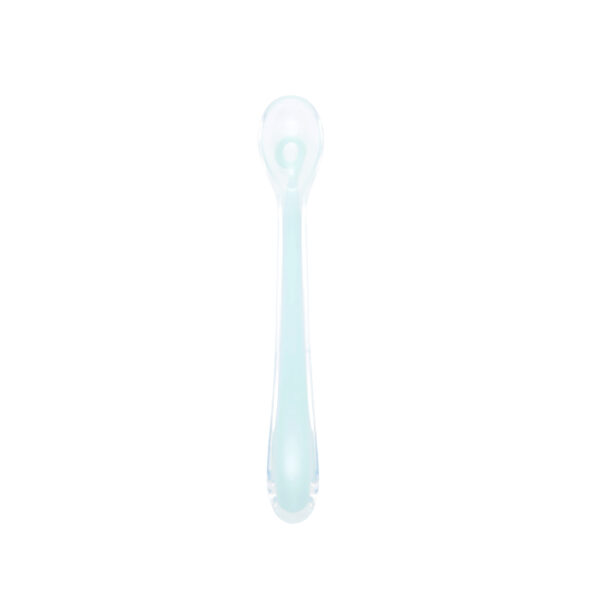 Babymoov – Silicon Spoon |  BPA-free, Dishwasher & Microwave Safe | Soft & Flexible Tips for Delicate Gums, Training Feeding Spoon, Food Spoons | Azur Blue, 0+