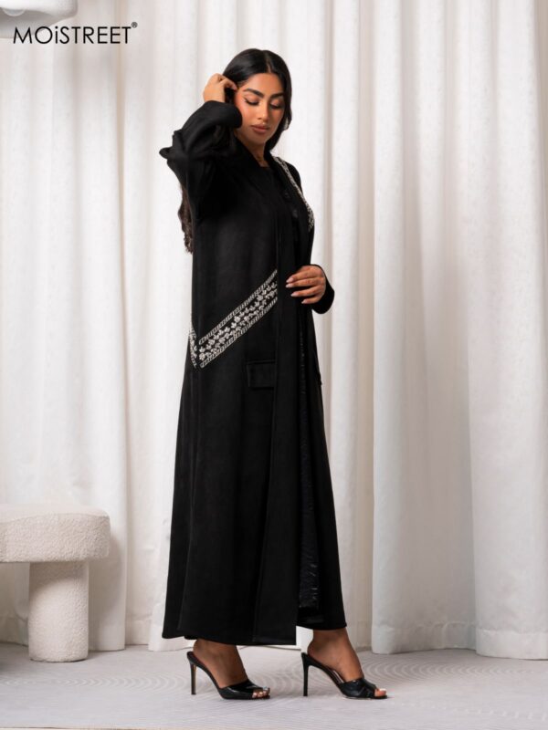 MOiSTREET Handmade Suede Chamois Abaya