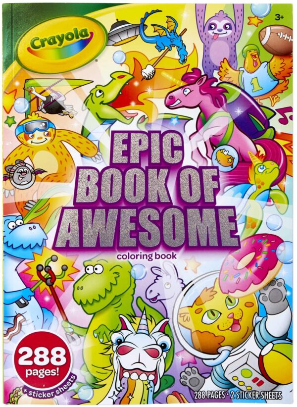 Crayola – 288-Page Coloring Book, Epic Adventure