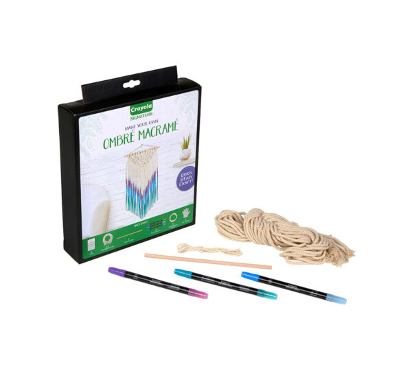 Crayola Signature Ombre Macrame Wall Hanging Kit