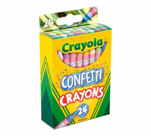 Crayola Confetti Crayons, 24 Count