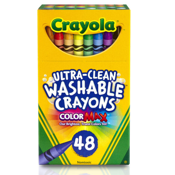 Crayola – 48 ct. Ultra-Clean Washable Crayons – Regular Size