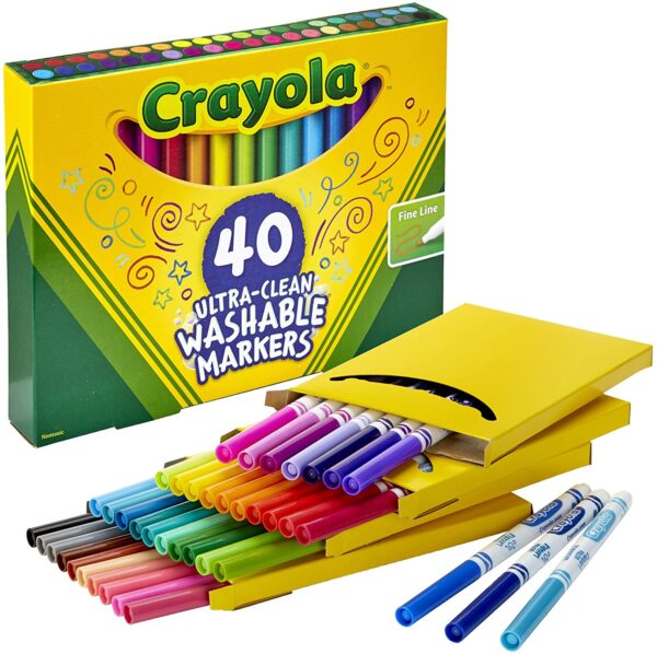 40 ct. Ultra-Clean Washable Assorted, Fine Line, ColorMax Markers