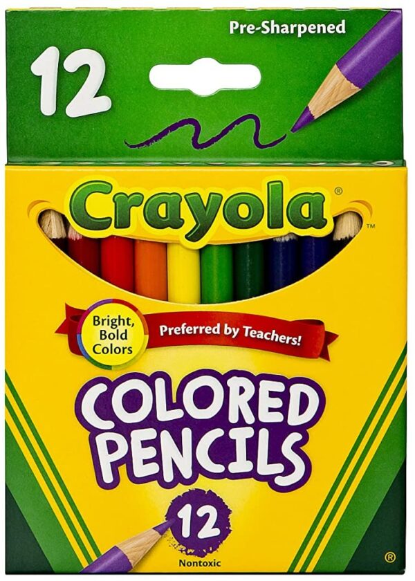 12 ct. Colored Pencils,  long