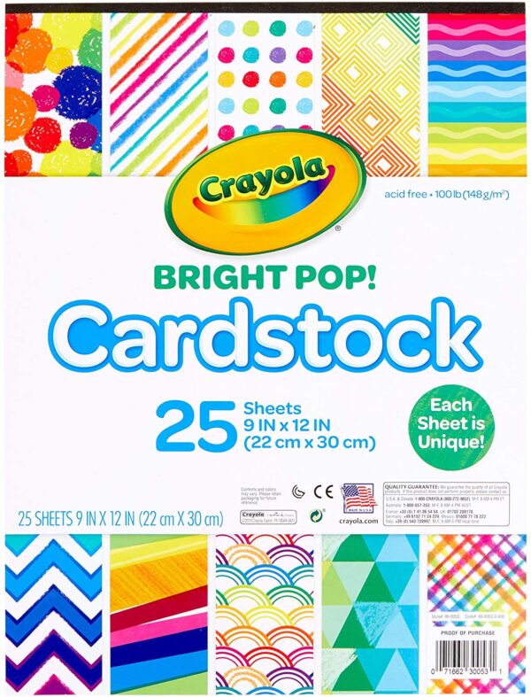 Crayola – 25 ct. Bright Pop! Cardstock