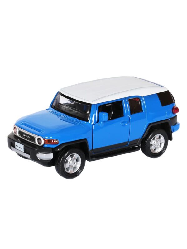 Toyota FJ Cruiser – Blue | Die-Cast Replica, Ultimate Collector’s Item, Off Road Vehicles | Interact with Doors & Hoods – Pull Back Collection with Lights & Sounds | Size – 1:32, For Kids 3+