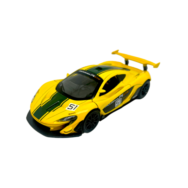 McLaren P1™ GTR – Yellow | Die-Cast Replica, Ultimate Collector’s Item, Super Cars | Toy Vehicles, Metal Toy Car Model – Pull Back Collection | Size – 1:31, For Kids 3+