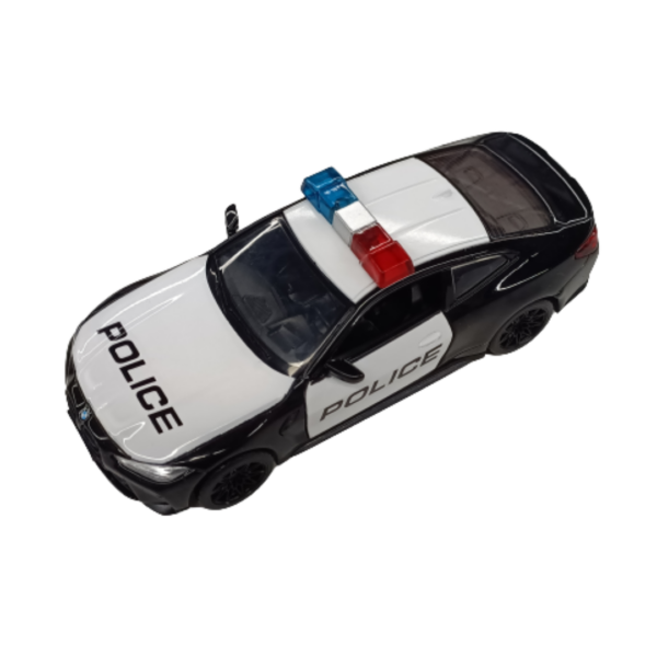 BMW M4 (G82) – Black | 1:64 Sized Car | Die-Cast Replica, Ultimate Collector’s Item, Toy Car, Police Car | Size – 1:64, For Kids 3+