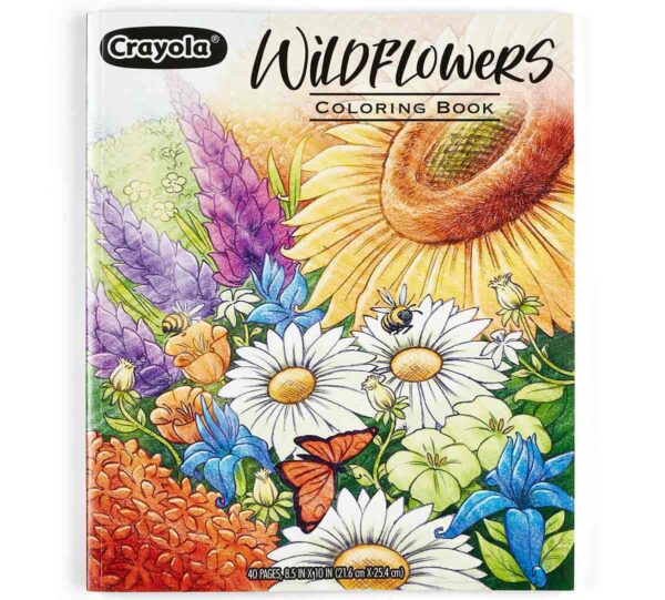 40-Page Coloring Book, Wildflowers