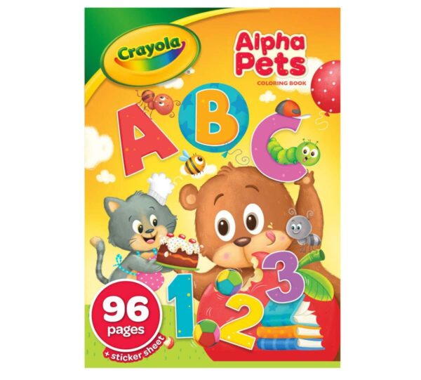 96-Page Coloring Book, AlphaPets