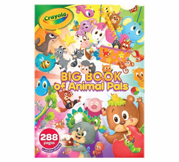 288-Page Coloring Book, Big Book of Animal Pals