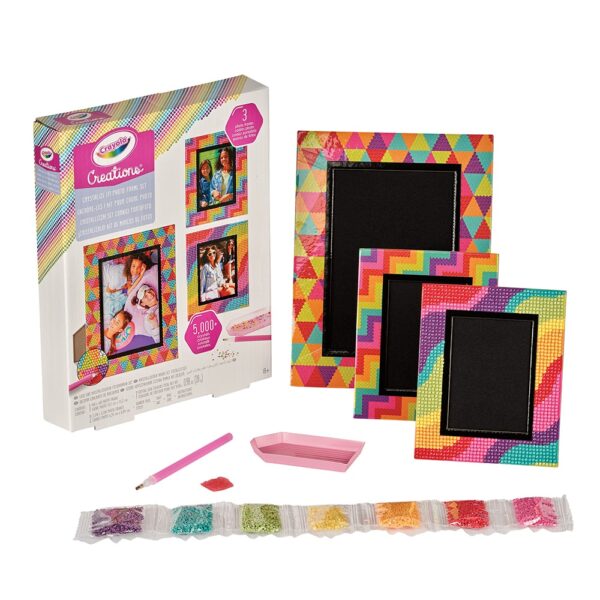 Crayola – Creations Crystalize It Set | Design and Decorate Accessories, Clothes, and Stationery – Includes Tools for Creative Projects – Craft Up to 30 Projects with Over 12,000 Pieces | Decorate Stickers, Bracelets, Journals, 8+