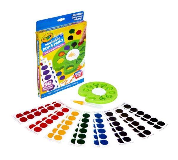 Crayola Pop & Paint Washable Watercolor Palette