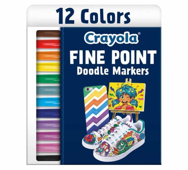 12 Ct Fine Point Doodle Markers