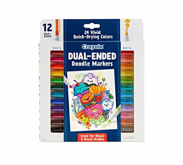 12 Ct Dual-Ended Doodle Markers