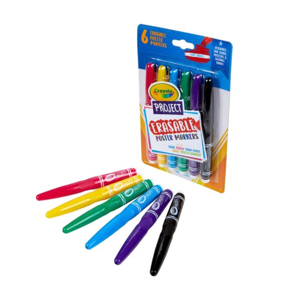 Crayola Project 6 ct. Erasable Poster Markers