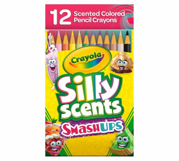 12 Ct Silly Scents Smash Ups Colored Pencils