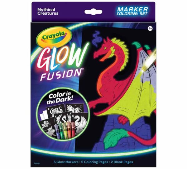 Glow Fusion, Marker Coloring Set, Mythical Creatures