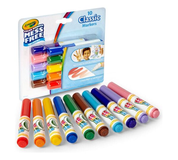 10 Ct Color Wonder Wash Mini Markers