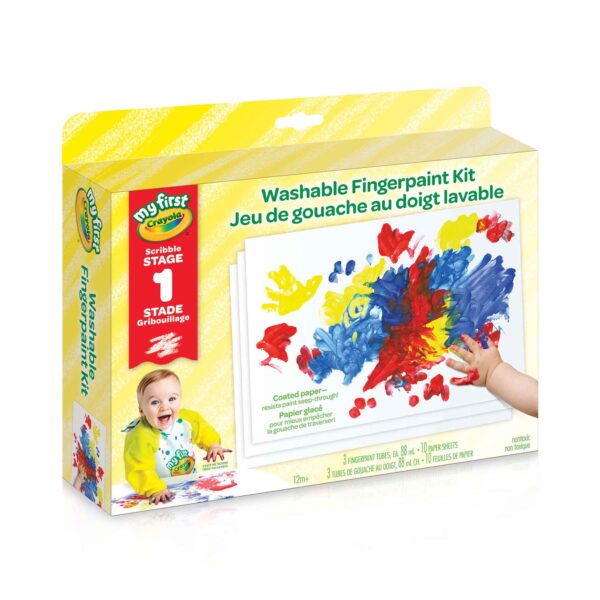 My First Crayola Washable Fingerpaint Kit, Stage 1