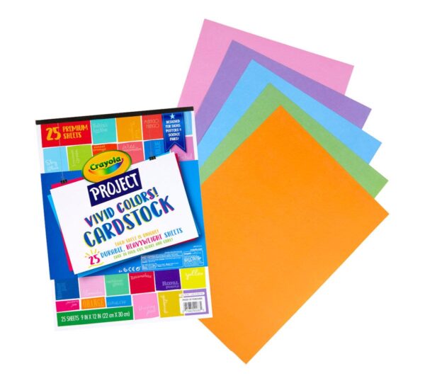 Crayola  Project 25 ct. Cardstock, Vivid Colors