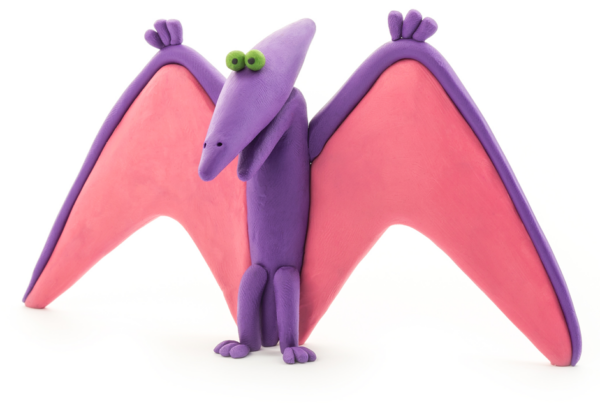 HEY CLAY – DIY Pterodactylus Plastic Creative Modelling Air-Dry Clay For Kids 3 Cans