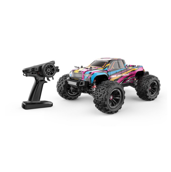 MJX – Brushless RC Hobby GradeTruck | High Speed, 2.4Ghz Remote Control | 1:16 Scale Radio Controlled Off-roader Electronic Monster R/C Truck | RTR, All Terrain – Pink