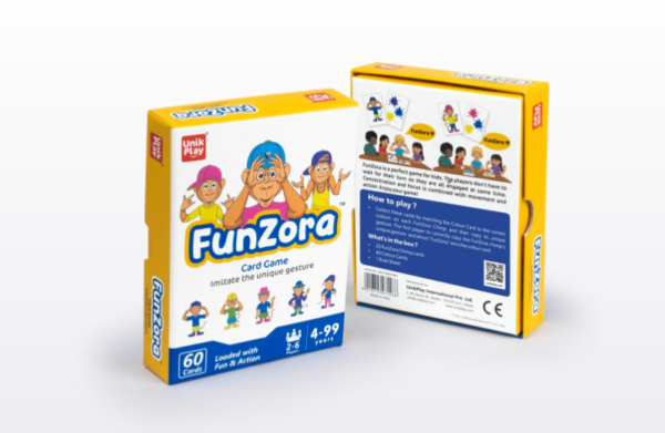 Unik Play – Funzora Card Game | Easy to Learn, Playing Card Games, Fun Family Brain Games Birthday | Boys & Girls Age 6