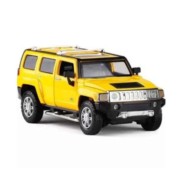 MSZ – Hummer H3 – Yellow | Die-Cast Replica, Ultimate Collector’s Item, SUV Cars | Toy Vehicles, Metal Toy Car Model – Pull Back Collection | Size – 1:32, For Kids 3+