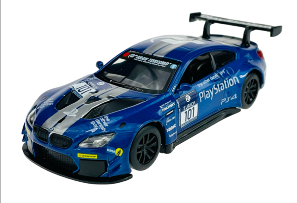 MSZ – BMW M6 GT3 – Blue | Die-Cast Replica, Ultimate Collector’s Item, Racing Cars | Toy Vehicles, Metal Toy Car Model – Pull Back Collection | Size – 1:32, For Kids 3+