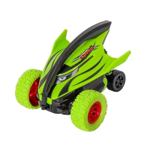 D-Power – Crazy Devil Fish Inertial Off-Road Shark Car – Purple | 360° Rotating Gyro, Anti-Collision, No Batteries Required | 3+