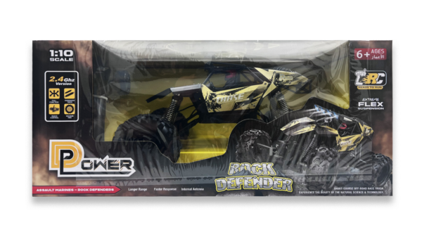 D-Power 1:10 R/C 2.4G Racing Crawler Remote Control Rock Four Wheel Drive Rock Climber High-Speed Monster Racing Car – Gold | 6+up