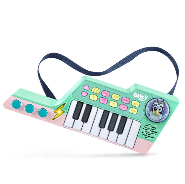 VTech – Bluey Bluey’s Keytar Toy (Green) | It has 5 Instrument Sounds, Phrases, Sound Effects & Melodies, Interactive Musical Toy | Ideal gift for Kids 3, 4, 5+ Years